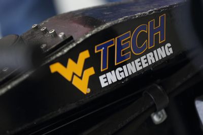 A view of the Hydroller's WVU Tech insignia.