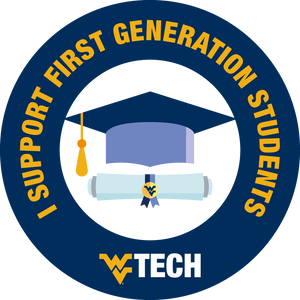 I support first generation students sticker design