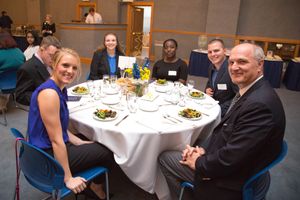WVU Tech's etiquette dinner was hosted in the Carter Hall auditorium